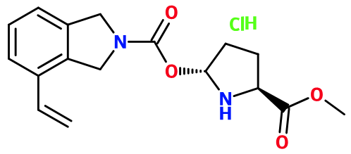 (image for) MC085420 4-Vinyl-1,3-dihydro-isoindole-2-carboxylic acid 5-methoxycarbonyl-pyrrolidin-2-yl ester